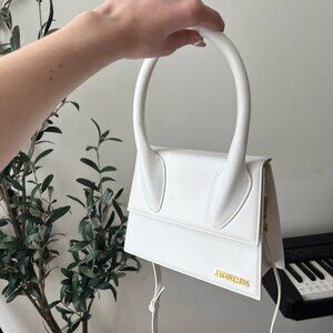 Jacquemus Le Grand Chiquito Leather Hand Bag White